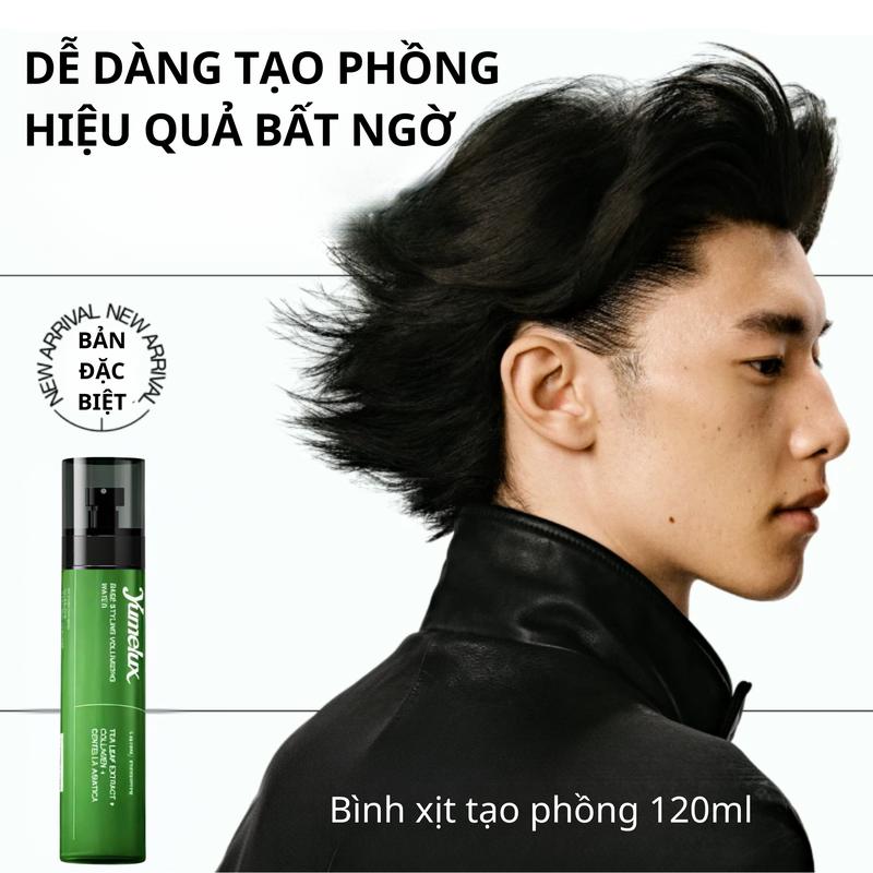   BẢN NÂNG CẤP - Bao Bì Mới  -  XỊT TẠO PHỒNG TÓC HJL  Giúp Tóc Bồng Bềnh Tạo Độ Phồng Tóc Cho Nam Giúp Tóc Bồng Bềnh Kiềm Dầu Tốt Không Gây Bết Chai 120ml 