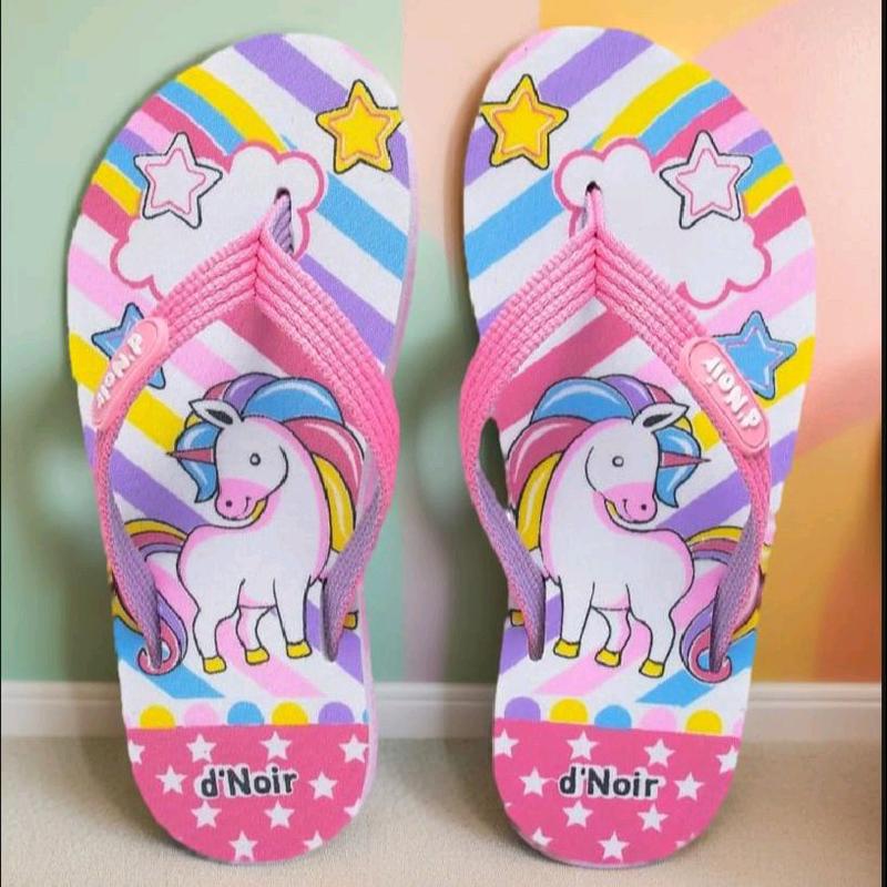 sandal anak perempuan motif kuda poni rainbow terbaru 2024 panjang  Kaki 26 sampay 35 Fashion 1