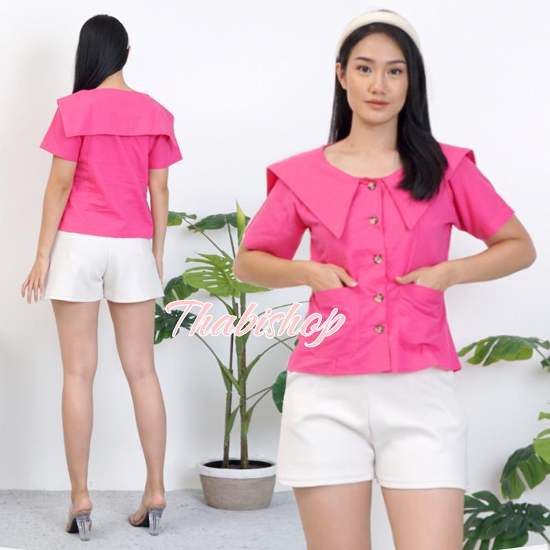 THABISHOP / BLOUSE TIMY / BLOUSE / BLOUSE KOREAN STYLE JUMBO / ATASAN / BAJU JUMBO / BAJU ATASAN / BAJU LEBARAN / OOTD 5