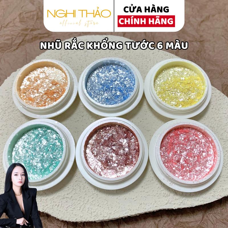  Nhũ rắc khổng tước 6 màu NGHI THẢO 