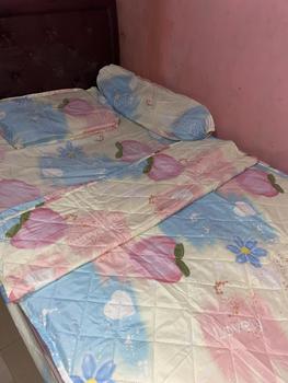Product Review of 1 Set Bedcover Lengkap + Sprei Sarban Sargul 3 Variasi Ukuran Bahan Polyester Microtex  - BSKTB from n**n 1