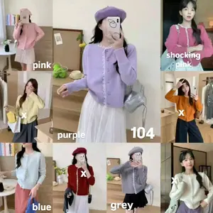 [104] CARDIGAN KNIT RENDA WANITA