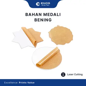 Bahan Medali / Medali Akrilik Wisuda / Medali Akrilik Polos / Akrilik Bening 6.5mm Tebal 2mm