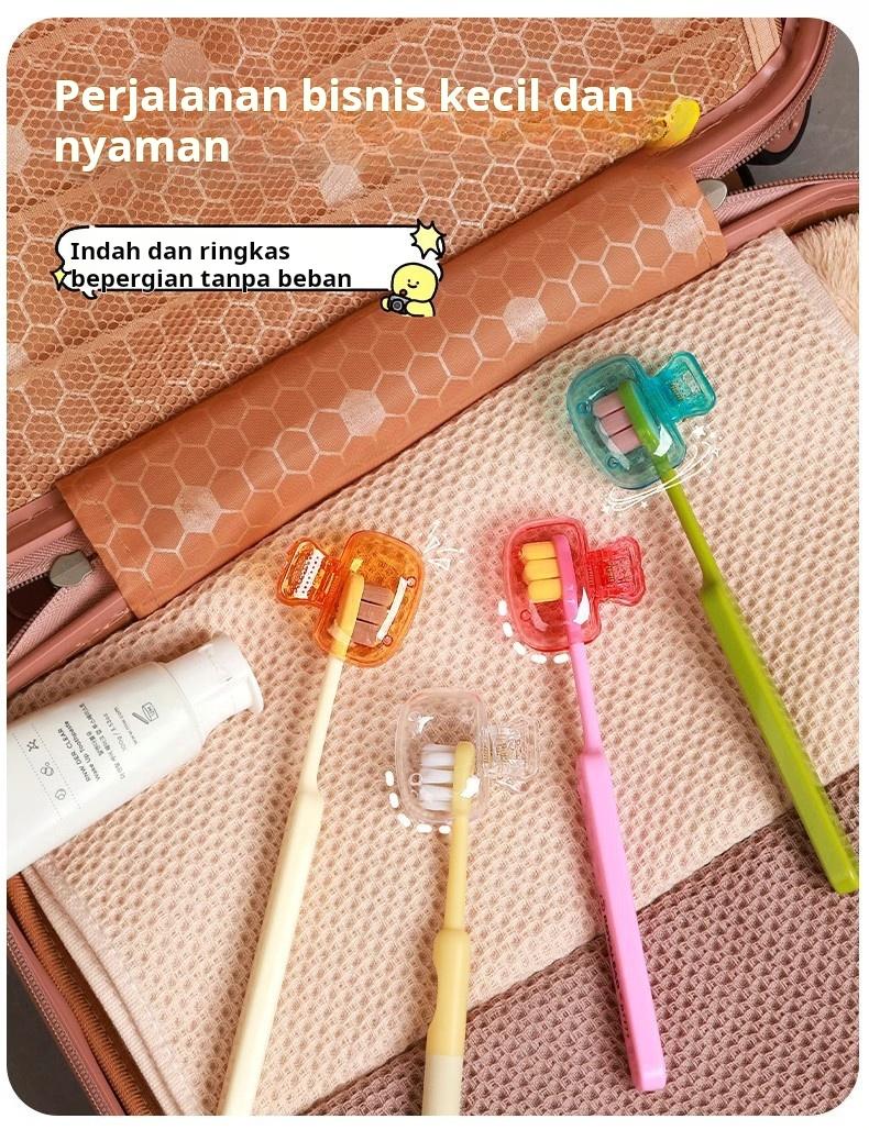 [Beli 1 Gratis 1]Pelindung Sikat Gigi, Klip Penyimpanan Kepala Sikat Gigi Portabel Anti Debu untuk Perjalanan, Klip Pelindung Kepala Sikat Gigi Elektrik Mewah
