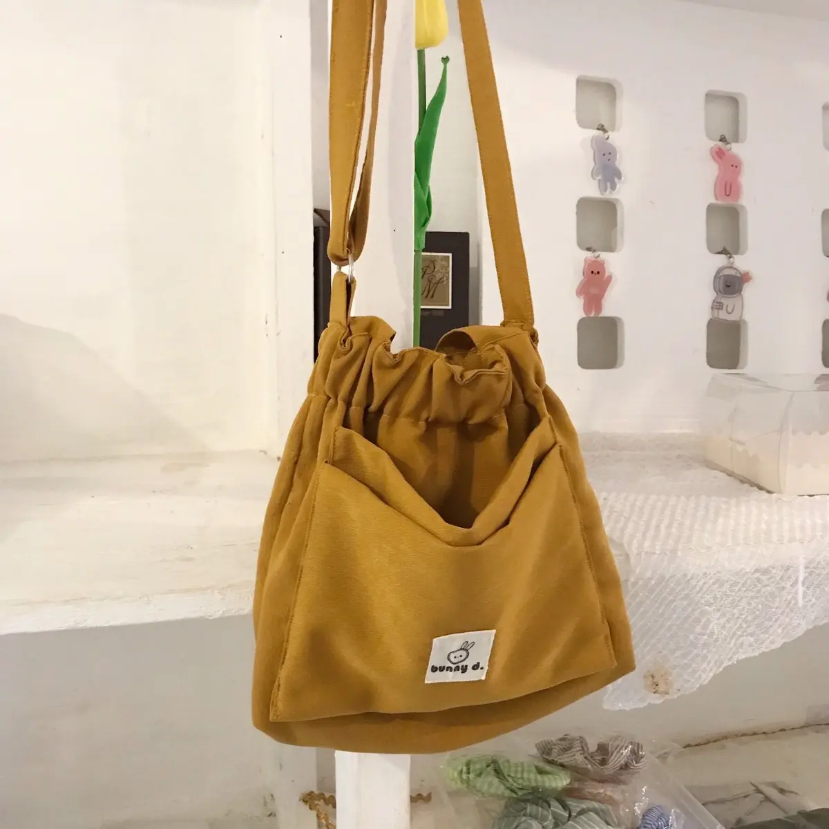 Mandu Bag Mustard/Tas Selempang Wanita