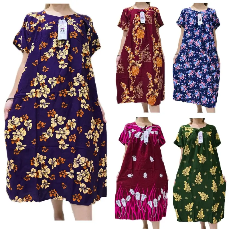 BATIK DRESS LANCIP WOMEN/BAJU BATIK DRESS NEW ARRIVAL FREE SIZE
