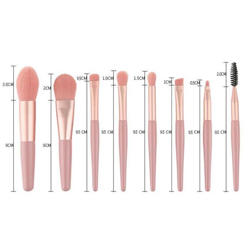 Cọ Trang Điểm Mềm Và Mịn, 8 Miếng, Mỹ Phẩm, Phấn Nền, Phấn Má Hồng, Phấn Mắt, Pha Trộn, Dụng Cụ Làm Đẹp 5