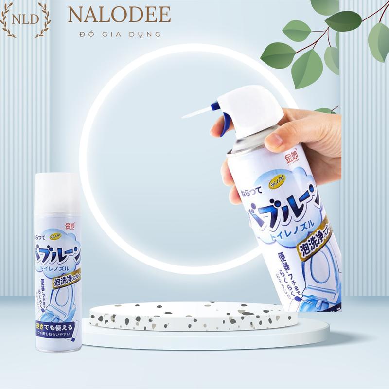 Chai xịt tẩy rửa bồn cầu dạng bọt tuyết làm sạch vết ố vàng dung tích 500ml