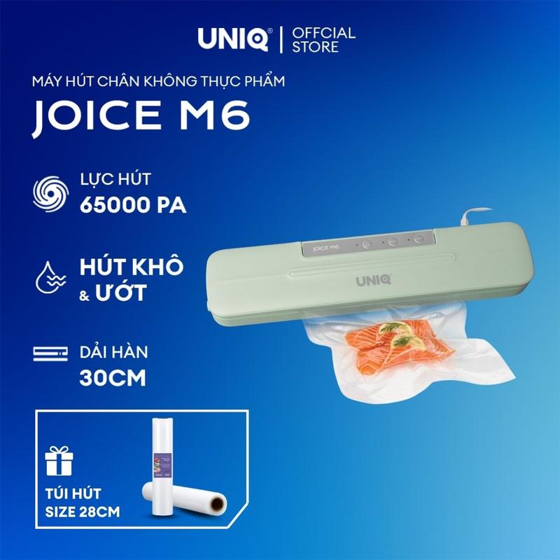Máy hút chân không UNIQ Joice M6 65000 Pa máy ép chân không thực phẩm mini gia đình cầm tay hàn miệng túi tự động