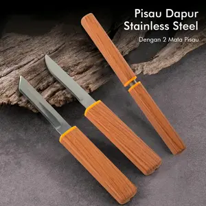 Pisau Dapur Kitchen Knife Stainless Steel 5CR13MOV 2 PCS - SJA0-87