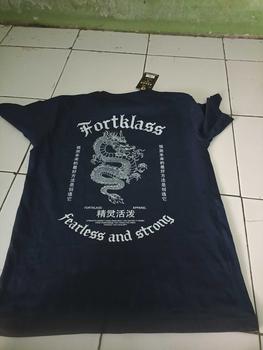 Product Review of FortKlass Kaos FEARLESS Regular Fit Kaos Sablon 24S 30S Kaos Pria Lengan Pendek Atasan Tshirt Distro from v**a 2