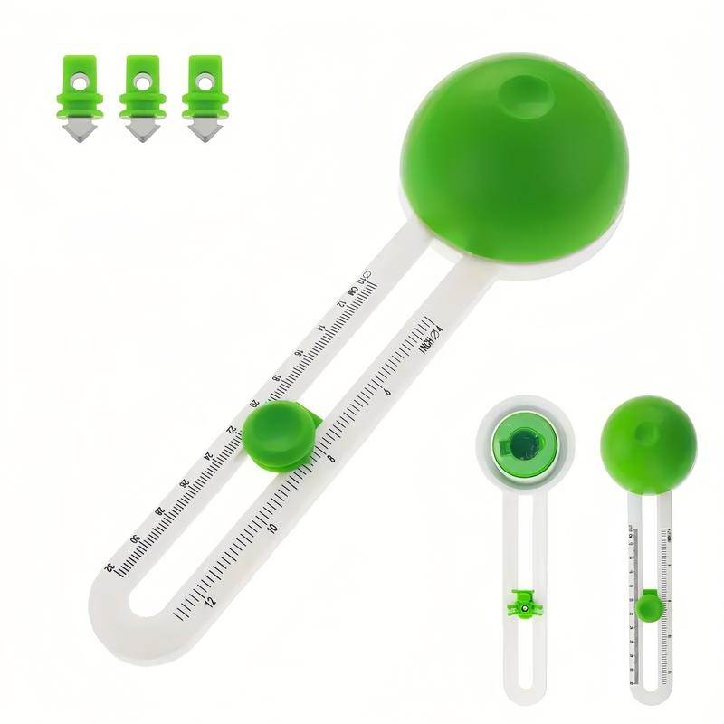 Product Introduction of Circle Cutter 1 piece Portable Paper Cutter Trimmer 3 spare blades Jef 12