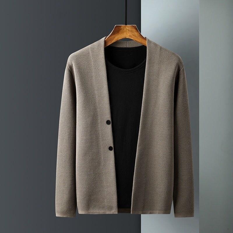 CODLiang Te-Áo Cardigan Công Sở Cho Nam, Áo Len Mùa Xuân Và Than, Áo Cardigan Dệt Kim, Có Thể Mặc Bên Ngoài, Áo Khoác, Áo Hợp Thời Trang, Quần Áo 5.267.4