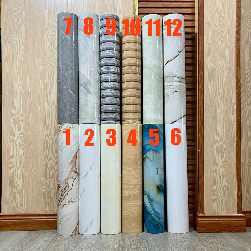Cuộn Xốp Dán Tường Vân Đá PVC Phủ Bóng Khổ 60cm Chiều Dài 3 mét. Có Sẵn Keo Tự Dán Tại Nhà Giá Rẻ. 60cm x 3m