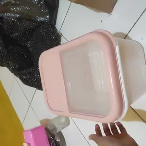 Inaso Tempat Wadah Penyimpanan Beras Rice Bucket Dispenser Beras Rice Dispenser 14Kg Food Container HSB643