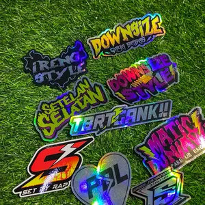 REALPICT!! Ireng Gank Irengstyle IrengNeverwrong sticker hologram sudah cutting pola sticker pack murah anti air awet