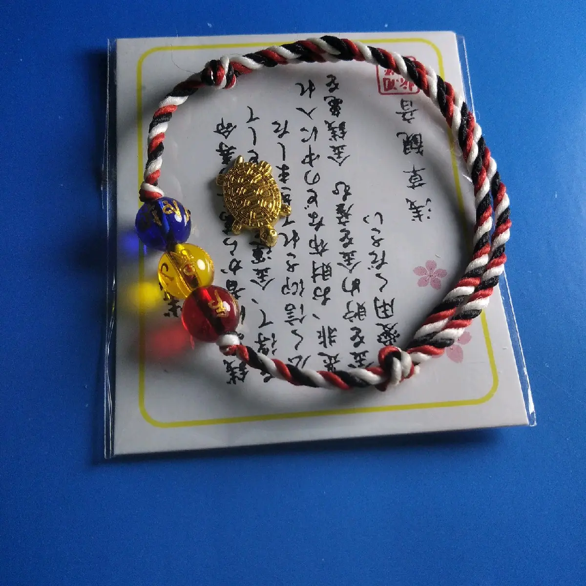 Gelang Tridatu 3 batu mantra tibet