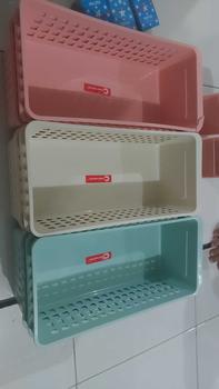Product Review of Paket 1-3 Pcs Keranjang Jasper S CLIOPLASTICS  Serbaguna/ Storage Basket Lemari Plastik from m** a** m** g**s 0
