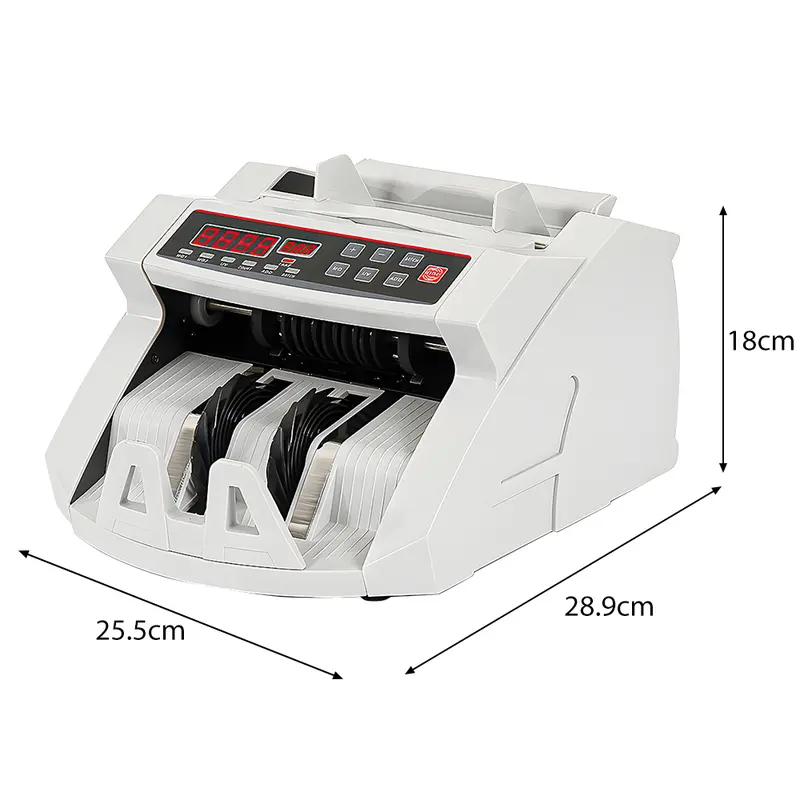 Mesin hitung uang dengan deteksi anti-pemalsuan UV/MG Penghitungan uang dengan layar LCD 4