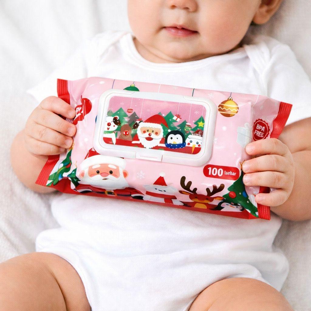 TISU BAGUS - Tisu Basah Jumbo Baby Wipes Murah Ukuran Besar Hemat Lembut Tanpa Alkohol Aman untuk Bayi & Anak Praktis untuk Rumah Tas Bayi dan Bepergian Tidak Mengandung Pewangi