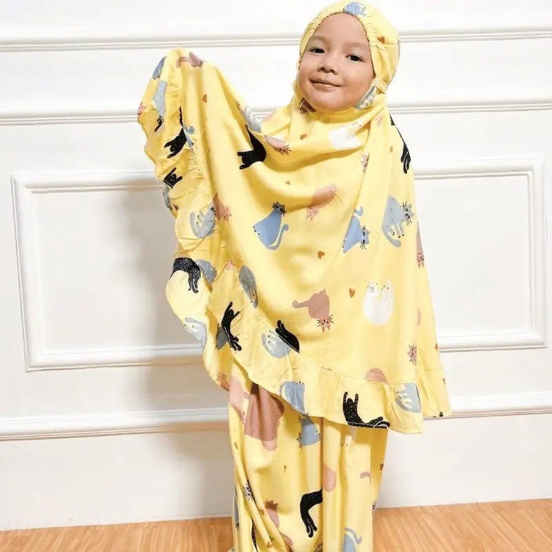 Mukena Anak Perempuan Bahan Katun Rayon Premium 1 sampai 9 tahun By KAL Collection Muslim 0