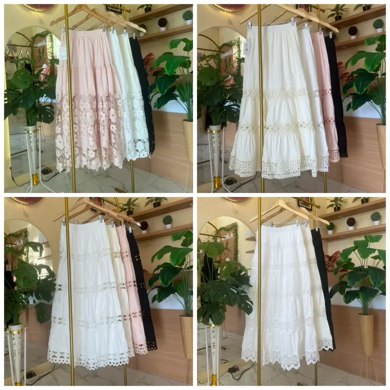 Rok Katun Bordir Premium Impor
