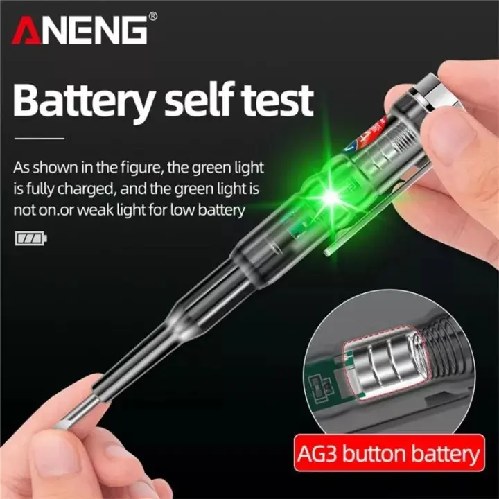 ANENG Obeng Tespen Tester Pen with Indicator LED - B14 - Transparent 0