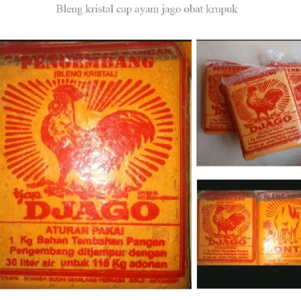termurah garam bleng / pengembang krupuk cap djago original  Asin Bahan Makanan 4