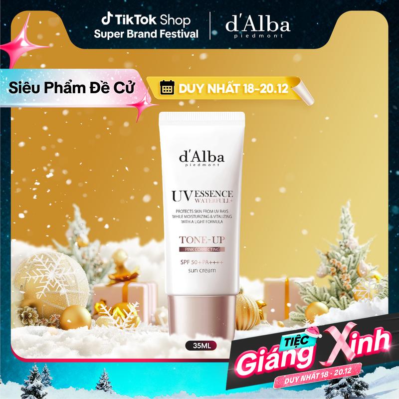 SBF Kem chống nắng thuần chay d'Alba Waterfull Tone-Up Sun Cream SPF50 + PA + + + + 35ml -Dành cho da khô hỗn hợp Skincare