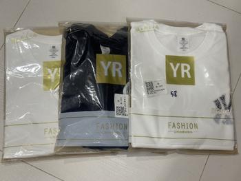 Product Review of Short Sleeve T-shirt Men's Fashion Brand Summer Loose Half Sleeve 2024 New Internet Hot Fashionable Ins Simple Printed Top from K**” 0
