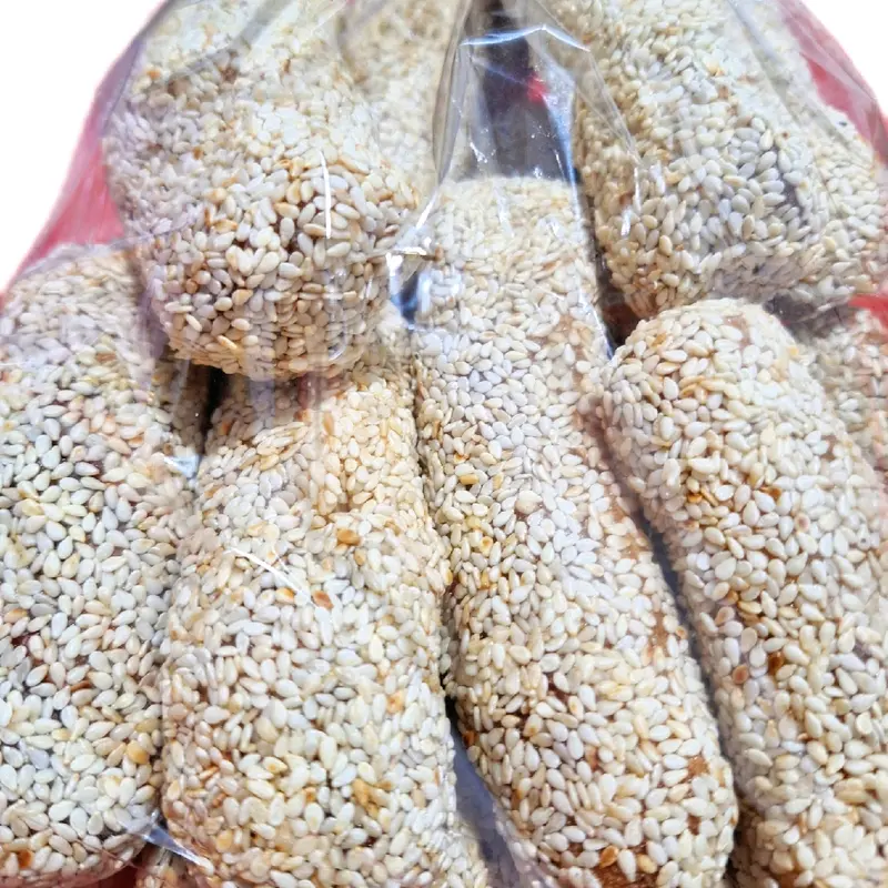 cemilan bola mancho wijen jadul cocok buat teman teh dan ngopi pokki Karamel Food Snack Jajanan 0