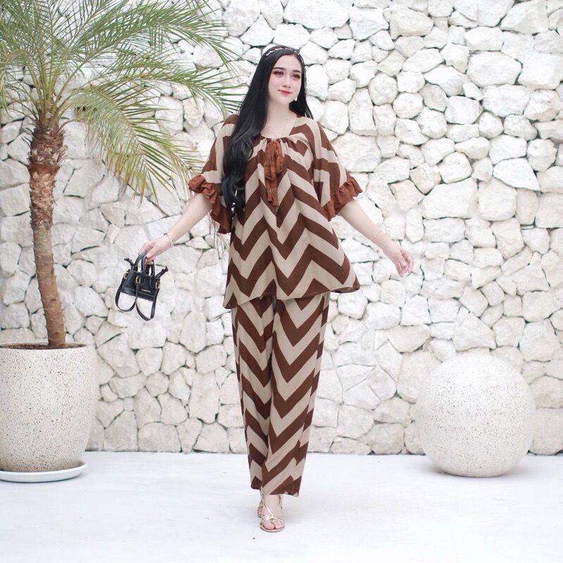 ￼SETELAN ONE SET ZIG ZAG || RAYON SUPER GRDAE A || MODEL FUJI || BUMIL LD 110 2