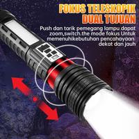 Gambar Acciaiie Super Terang Senter LED S71  Lampu Dengan Sumber Cahaya Ganda  COB 50000Lumens Senter Taktis Dengan Cahaya Kuat Zoom  Dapat Diisi Ulang dengan Baterai USB - S71 Senter Besar  dari Acciaiie Store Kab. Tangerang 3 Tokopedia