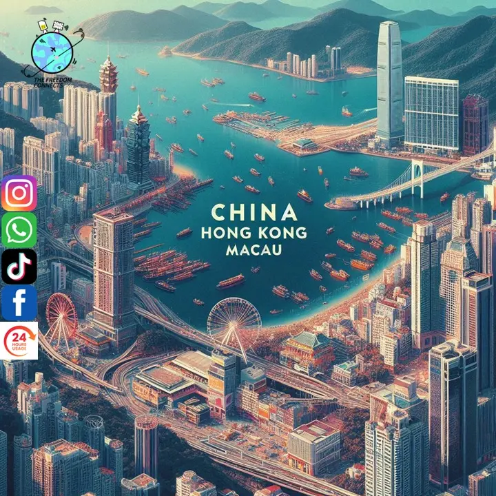 CHINA + HONG KONG + MACAU UNLIMITED DATA SIM CARD (500MB / 1GB / 2GB / 3GB DAILY AND 5GB / 10GB / 20GB) High Speed 4G DATA (1-30days)