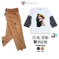 Gambar MAXIMO.CO Setelan Anak Black Flag Luffy Panjang Salur Putih dan Celana Kargo Parasut Panjang 2 warna Usia 3-12 Tahun Fashion Anak - Salur Putih Black Flag Luffy + Parasut pjg hitam, setelan M (3-4 tahun) dari Maximo Clothing Store Kab. Bandung 2 Tokopedia