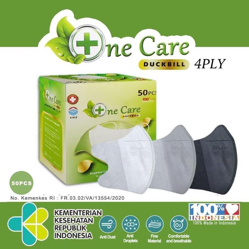 DUCKBILL EMBOS ONE CARE | HITAM | PUTIH |ABU / MASKER EARLOOP DUCKBIL ...