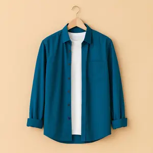 GD Kemeja Polos Pria Lengan Panjang Atasan Kantor Slim fit Terbaru Fashion Distro Warna Tren