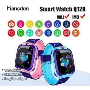 【Bisa COD】Smartwatch Q12B Air lP67 Jam tangananak telepon - anak Gps Digital Smartwatch anakWaterproof Kids Smart Watch/jam tangan smartwatch/4GPonsel Layar Monitor Kalkulator jam tangan Fashion running
