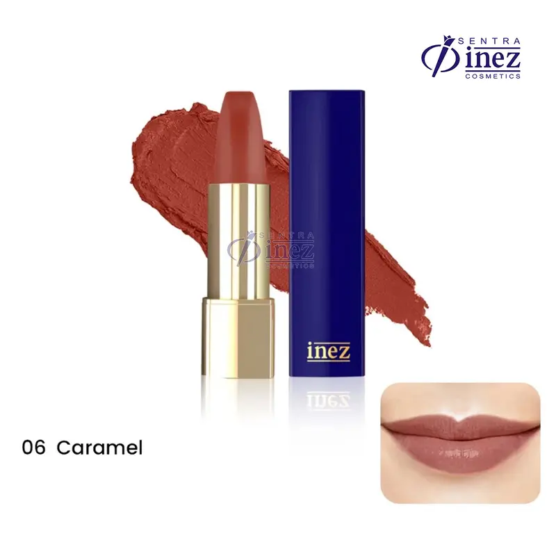 INEZ Lipstick Color Contour Plus Lipstik Matte Gloss Pewarna Bibir Lasting 6