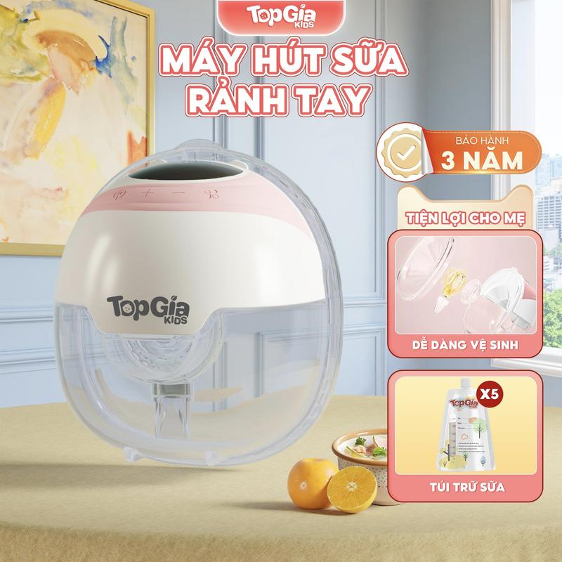   TẶNG 5 TÚI TRỮ SỮA -  DEAL LIVE  Máy hút sữa rảnh tay M5-05 TOPGIAKIDS máy hút sữa rảnh tay êm tiếng ồn nhỏ tiện lợI 