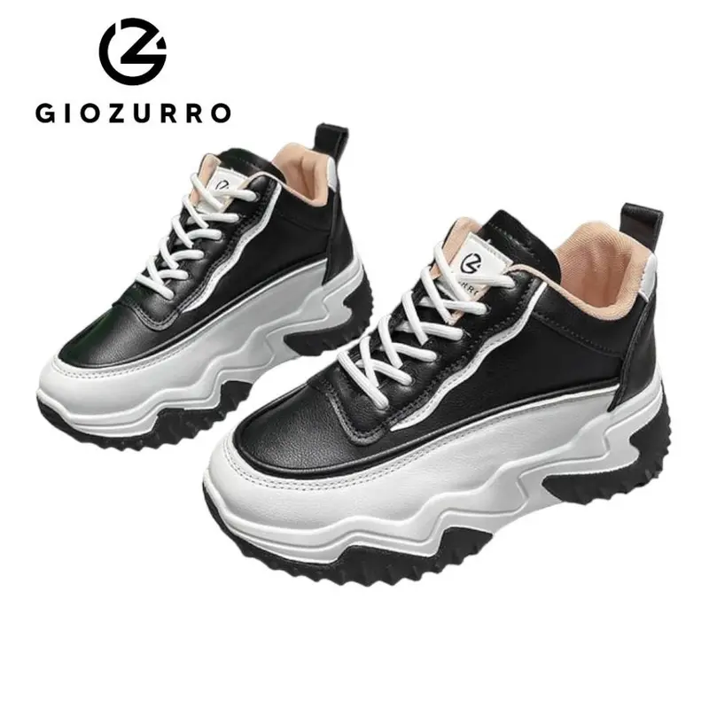 GIOZURRO SEPATU WANITA SNEAKER WANITA TERBARU GZ8008 Sepatu Boots Wanita Sportif Ringan Casual Hitam Shoes Putih Olahraga 0