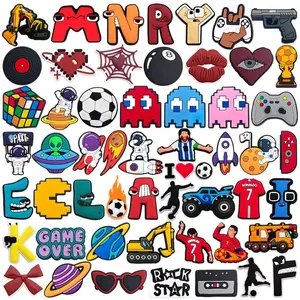 Penjualan 1pcs cartoon Seri shoe charms  DIY  Sepatu Taman Sandal Pin Aksesori Sepatu Hadiah Ulang Tahun Anak