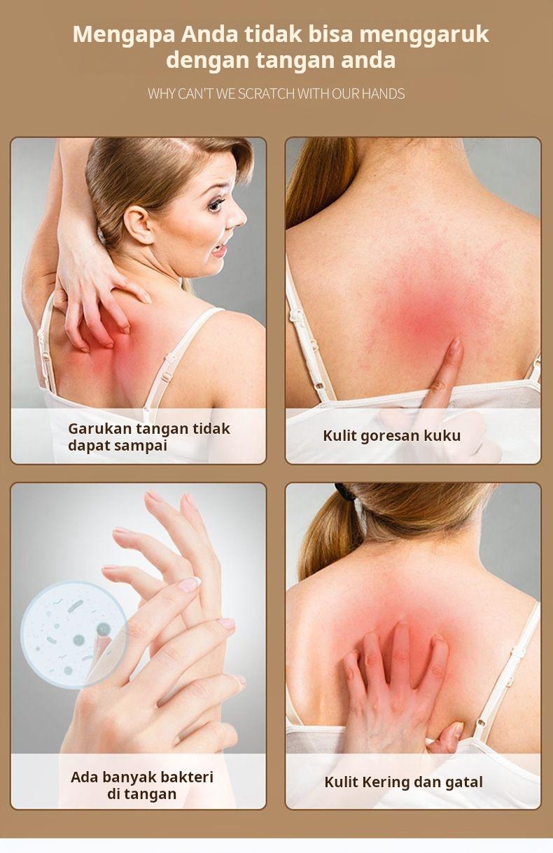 Product Introduction of Tanduk sapi yang dapat ditarik kembali, jaring gatal gatal multifungsi merah multifungsi menggaruk punggung 6