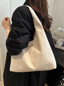 Bolso de hombro para mujer de cuero sintético, bolso casual para trabajo, viajes y fiestas, bandolera suave con correa única, diseño a la moda para uso diario