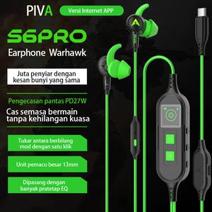 PIVA S6PRO Earbuds Gaming: Preset Audio Host Berjuta Peminat, PD27W Cas Sambil Main Tak Kehabisan Bateri, Surround Maya 7.1 Kenali Kedudukan Bunyi, EQ Custom dengan APP – Ear Hook Ikan Hiu Selesa Pakai Lama