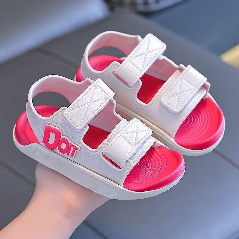 Dép Sandal Quai Hậu Cho Bé Trai Và Bé Gái Đi Học 2 Dây Dán Tiện Lợi Size 21-36 Cao Su Non Nhẹ Kháng Nước Tốt - 1 - 10 Tuổi giay be