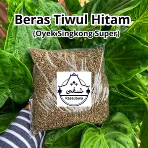 1KG Tiwul Hitam Instan Organik Makanan Khas Tradisional Makanan Sehat Pengganti Nasi Punel dan Berkualitas Super gratis ongkir