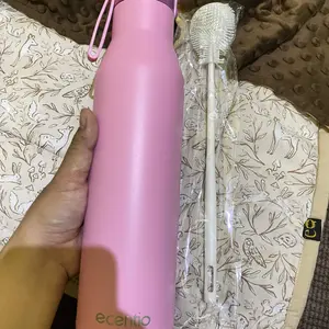 【GRATIS HADIAH】【Warna Senja Alamiah】ecentio tumbler Stainless Vacuum Portable Thermos Botol minum besar Dapatkan gantungan kuncinya