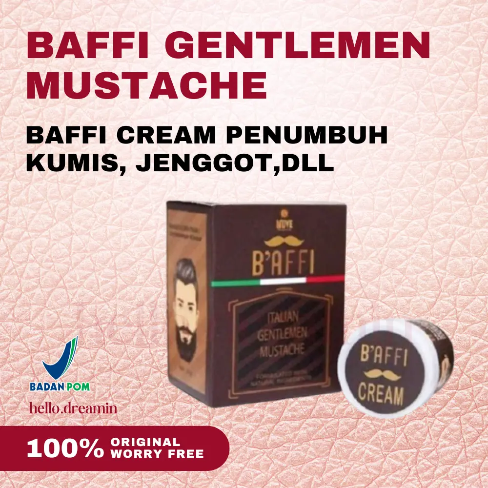 BAFFI CREAM PENUMBUH KUMIS,JENGGOT,DLL / BAFFI GENTLEMEN MUSTACHE