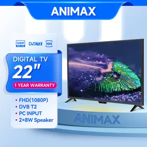 【 D22 Animax】Animax  TV 22 inch HD Ready TV LED Televisi Weyon TV Digital 22 Inch 1Tahun Garansi（TCLG-A24B）menudukung port Hdmi dan usb ( harus pakai antena )